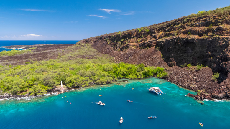 A historic structure at Kealakekua Bay State Historical Park