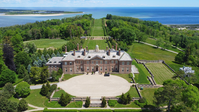 The historic mansion of Castle Hill on the Crane Estate in Ipswich, Massachusetts.