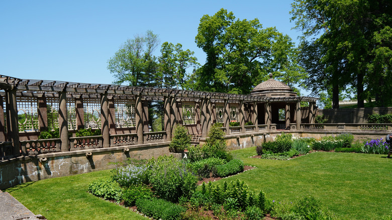 Inside the Italian Garden at Castle Hill on the Crane Estate in Ipswich, Massachusetts.