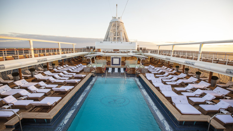 Pool deck aboard Regent's Seven Seas Splendor ship