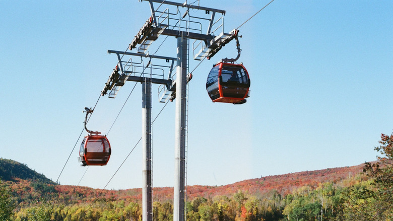 Lutsen Mountains gondola ride in fall