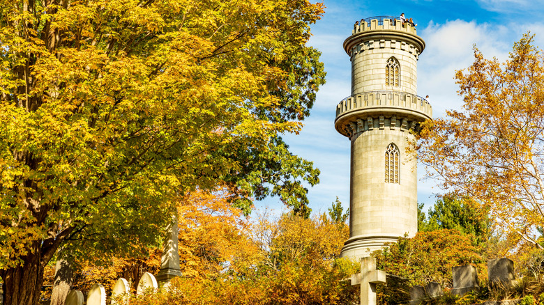 Washington Tower in Mount Auburn Cemetery
