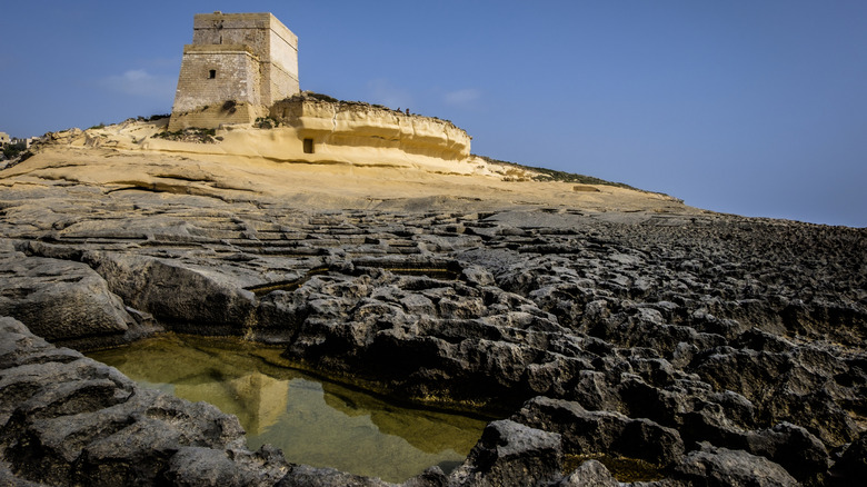 Xwejni Salt Pans, Zebbug, Gozo, Malta