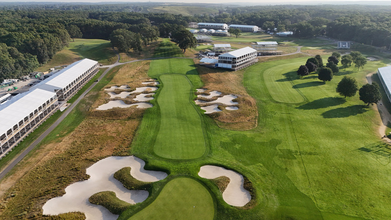 Aerial view of Bethpage State Park's Black Course