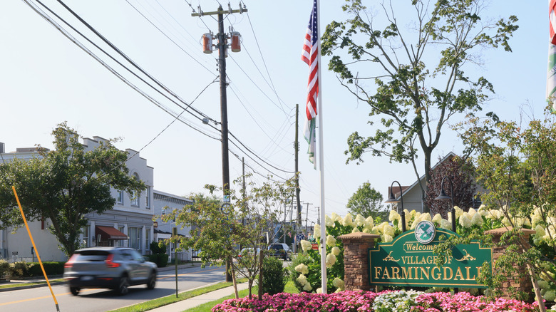 Downtown area of Farmingdale village