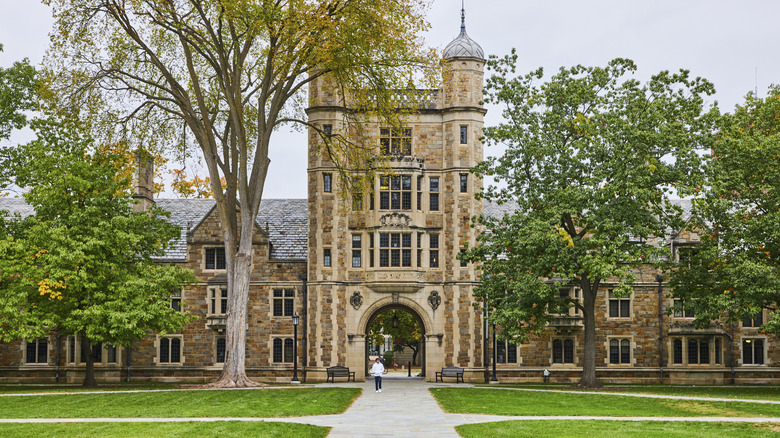 Building facade at University of Michigan in Ann Arbor