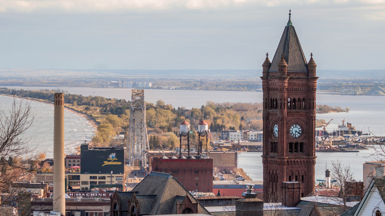 view of duluth clocktower