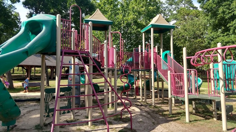One of the jungle gyms at Clarkco State Park
