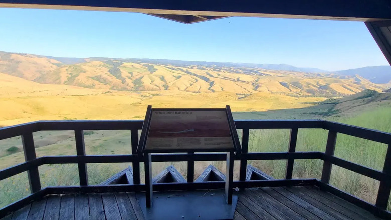 A viewdeck at Nez Perce National Historical Park