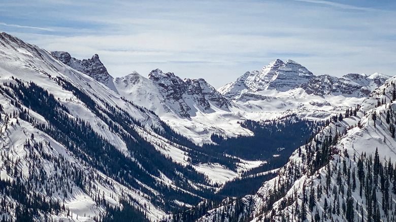 View of the Rocky Mountains in Aspen, Colorado