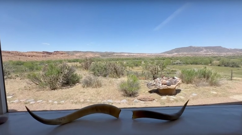 View from Georgia O'Keeffe's home in Abiquiú, New Mexico