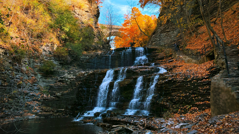 Cascadilla Gorge in Ithaca, New York