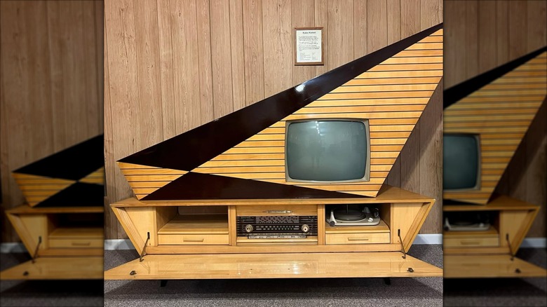 A TV set display in the Early Television Museum