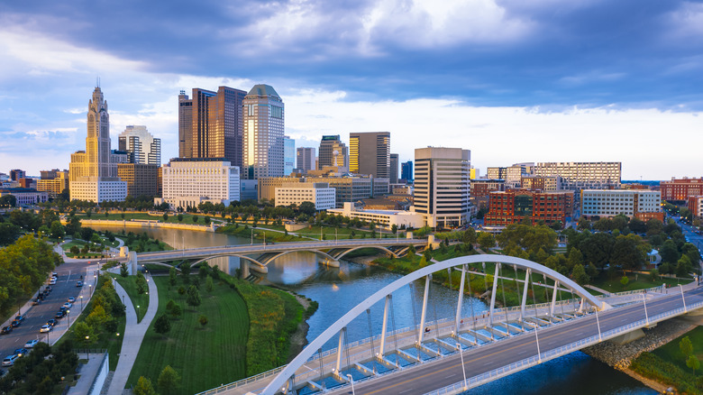 Downtown Columbus, Ohio in daylight