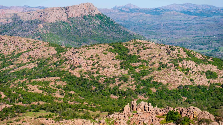 mountains in Wichita Mountains Wildlife Refuge