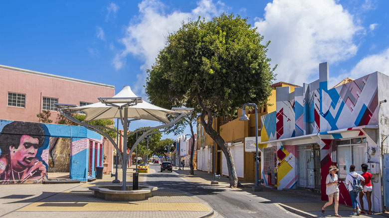 Street in San NIcolas, Aruba