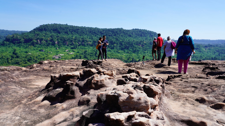 Phnom Kulen Mountain view point in Cambodia