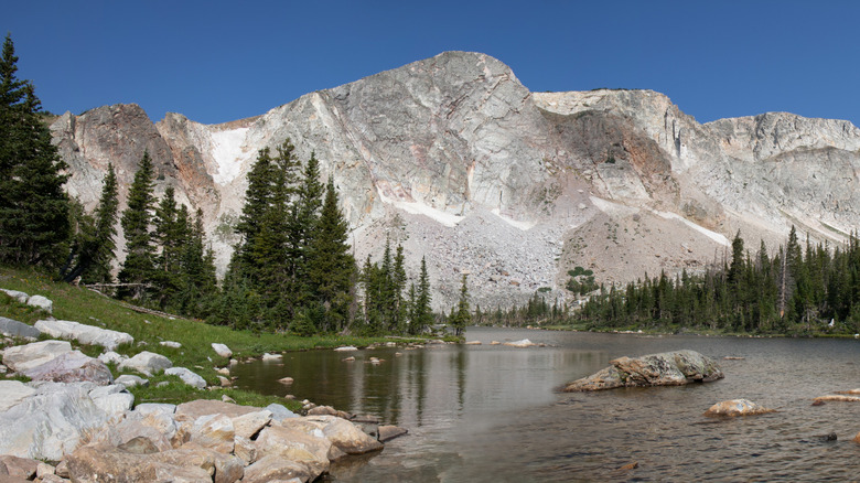 medicine bow peak and lake marie