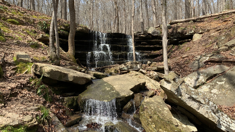 Waterfall in Ozark Highland Trail