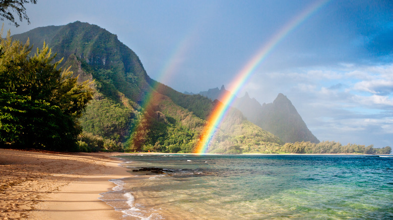 Double rainbow on Kauai, Hawaii