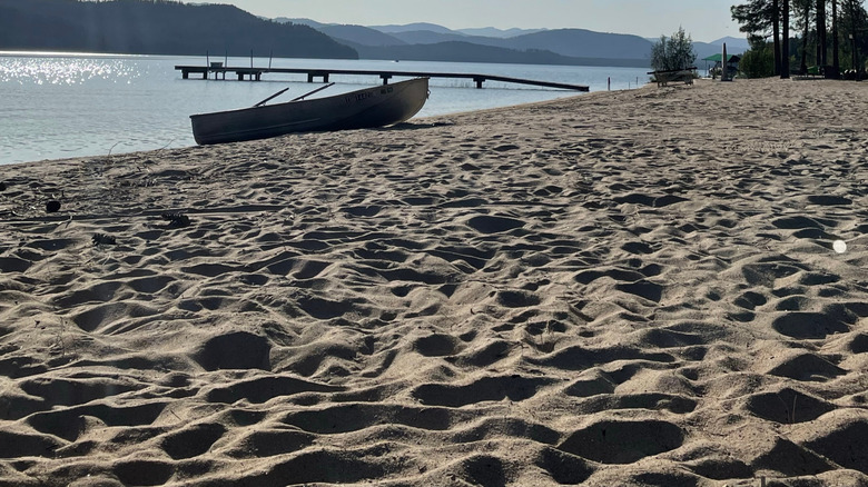 One of the glistening beaches on Priest Lake