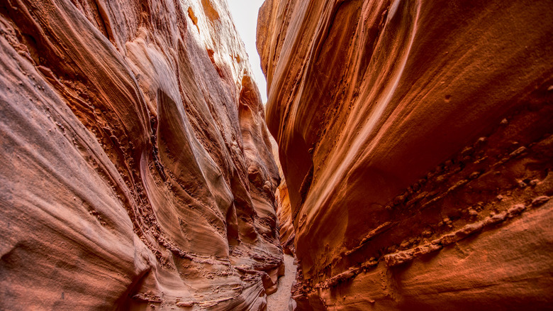 Peek-a-boo slot canyon in Grand Staircase-Escalante National Monument, Utah, USA