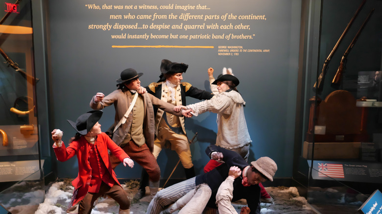 An exhibit at the Museum of the American Revolution, Philadelphia, Pennsylvania