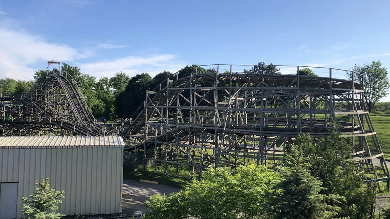 The Ghoster Coaster rollercoaster in Canada's Wonderland in Vaughan, ON