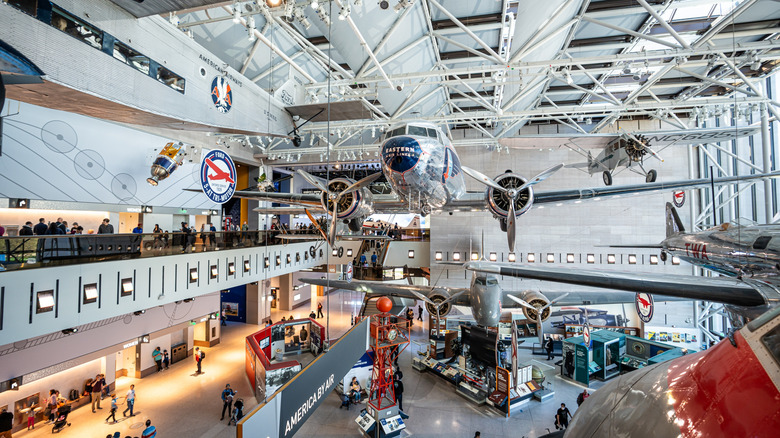 National Air and Space Museum airplane collection in Washington D.C.