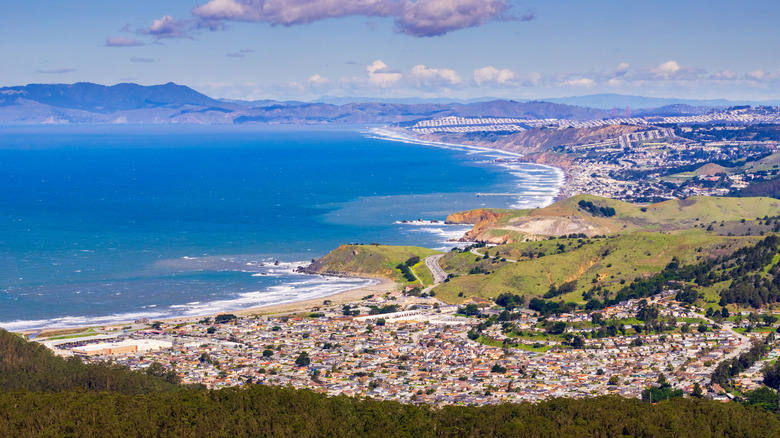 Aerial view of Linda Mar