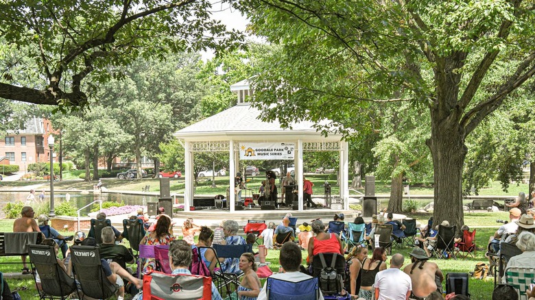 A 2025 concert in the Goodale Park Music Series in Columbus, Ohio