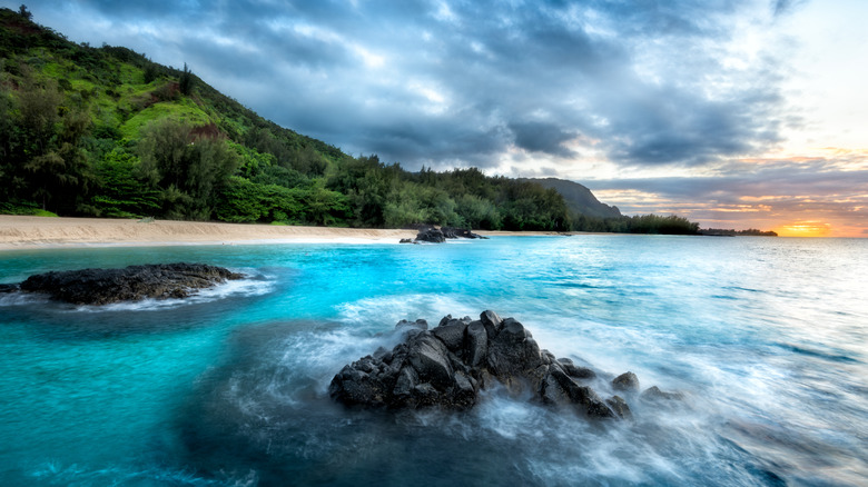 Kauapea Beach, or "Secret Beach"