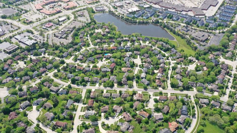 Elmhurst, Illinois, view from above