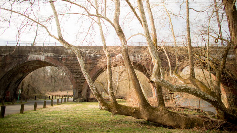 Historic bridge in Playwicki Park, Langhorne
