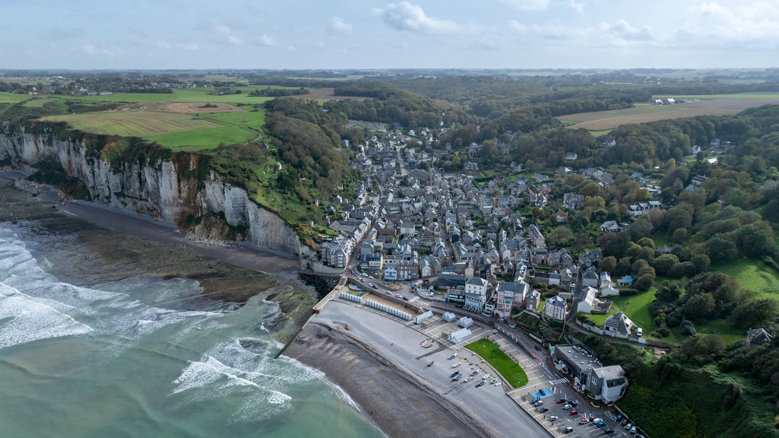 This Quiet Coastal French Town Rivals The Iconic Etretat Cliffs Without ...