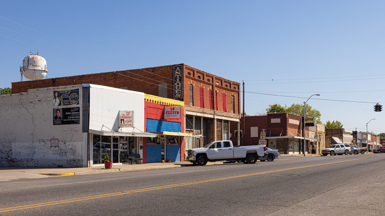 Street in Talihina, Oklahoma