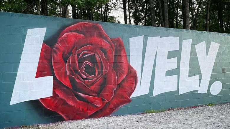 A mural at Walls Art Park in Waverly, Tennessee