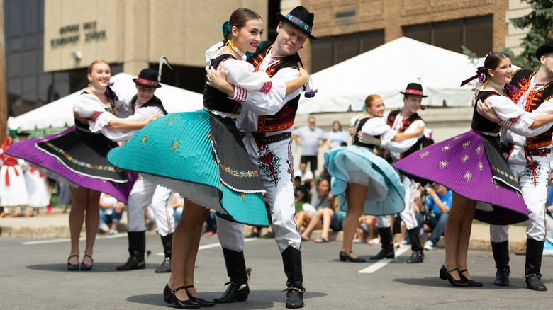 traditional dance at Pierogi Fest in Whiting