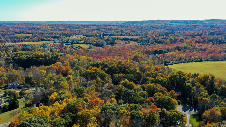 Aerial view of Blairstown, New Jersey