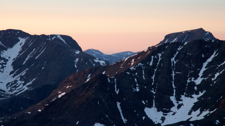 Sunset over Torngat Mountains National Park