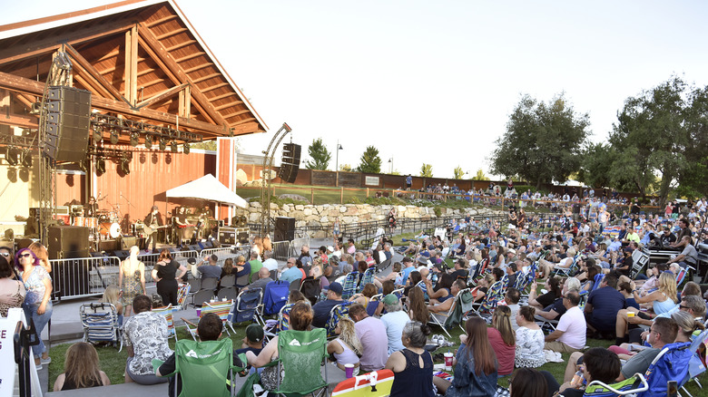 Concert at Quarry Park Amphitheater in Rocklin, California