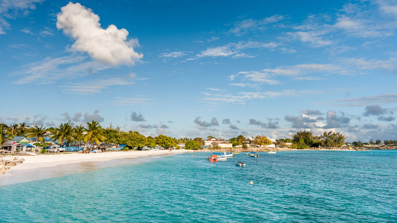 View of Miami Beach in Oistins, Barbados