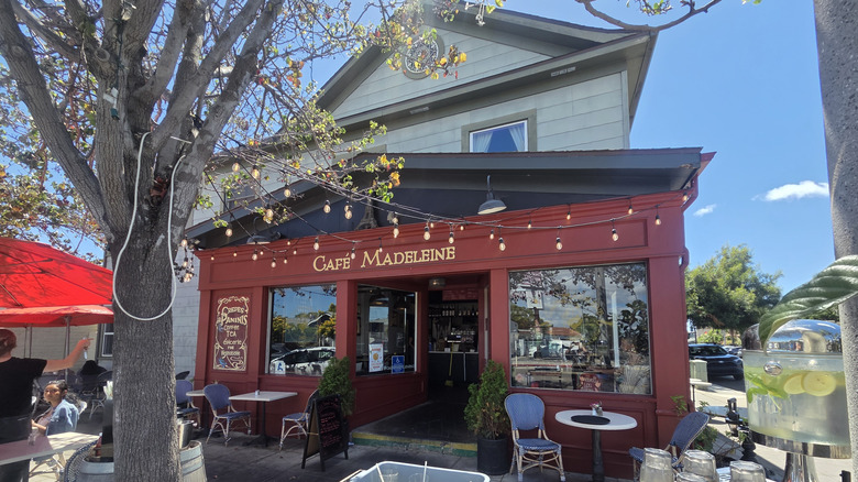 Facade of Cafe Madeleine in San Diego's South Park neighborhood