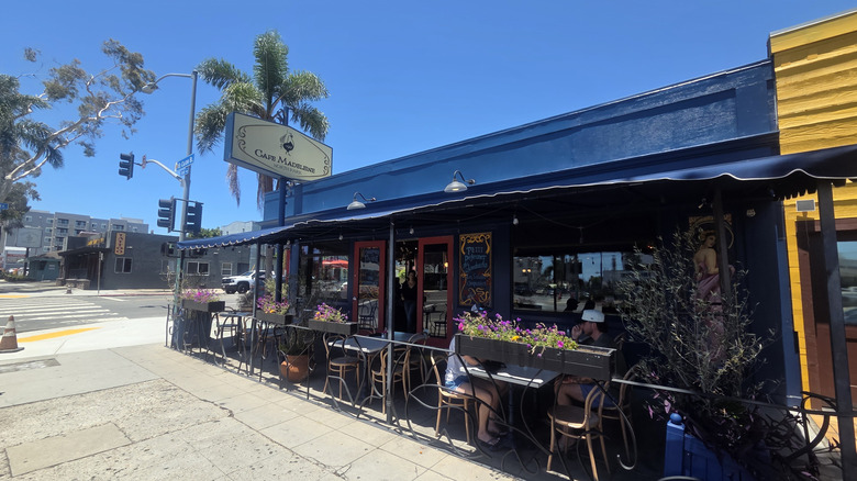 Corners shot of the North Park version of the Cafe Madeleine franchise in San Diego