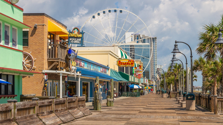 The boardwalk at Myrtle Beach, South Carolina