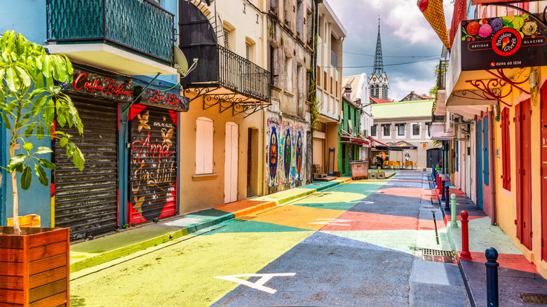 The colorful streets of Fort-de-France, Martinique