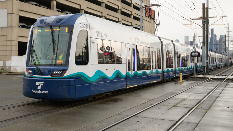 The Link light rail in Seattle, WA