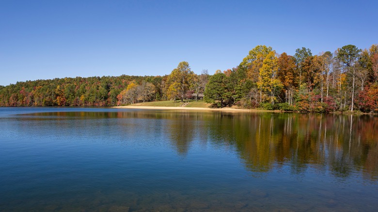 Indian Boundary Lake in autumn