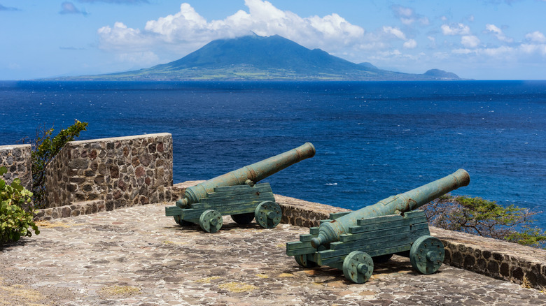 Cannons at Fort de Windt in Oranjestad, St. Eustatius