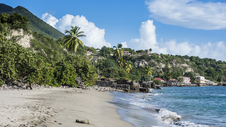 Beach in St. Eustatius near Oranjestad